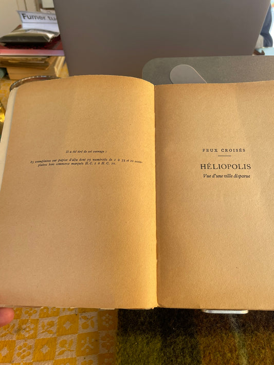 Heliopolis — Ernst Jünger - Librairie Plon, Paris, 1952