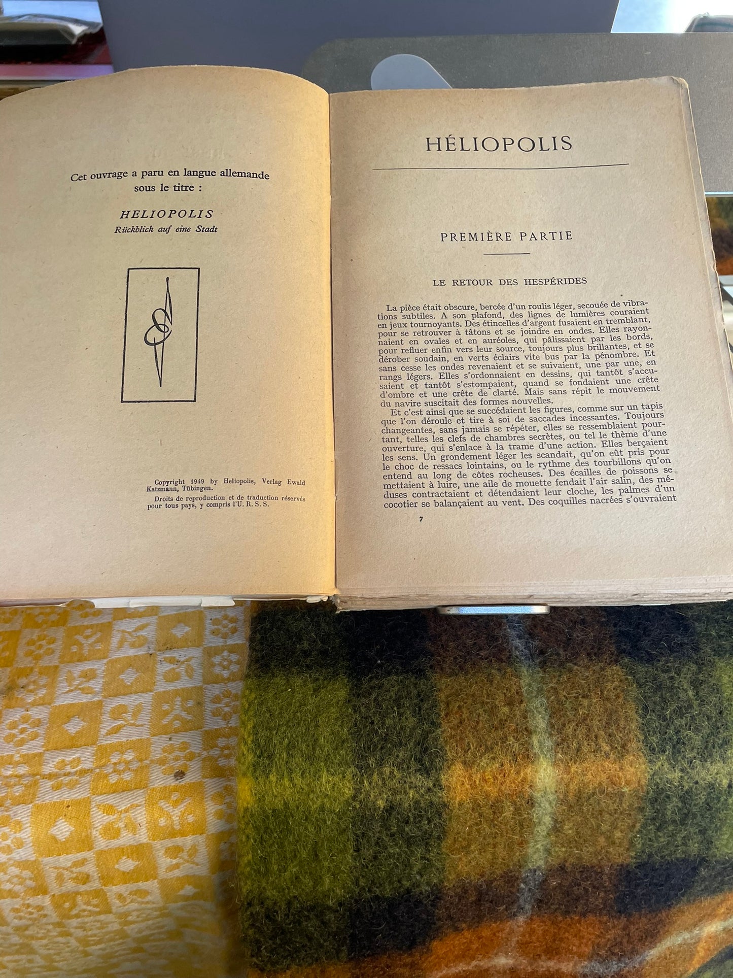 Heliopolis — Ernst Jünger - Librairie Plon, Paris, 1952