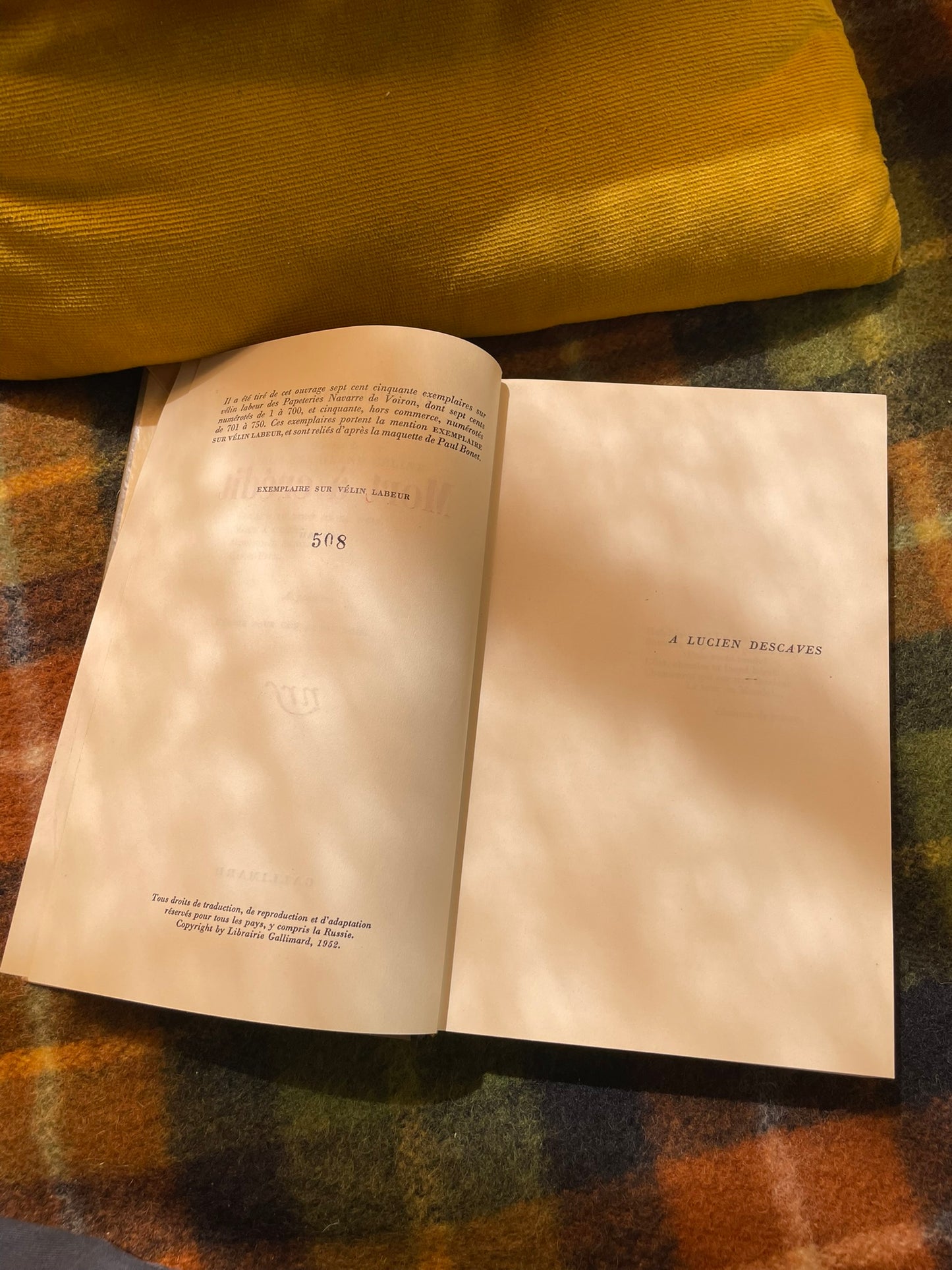 Mort à crédit – Louis-Ferdinand Céline – Édition originale sur vélin labeur (1952)